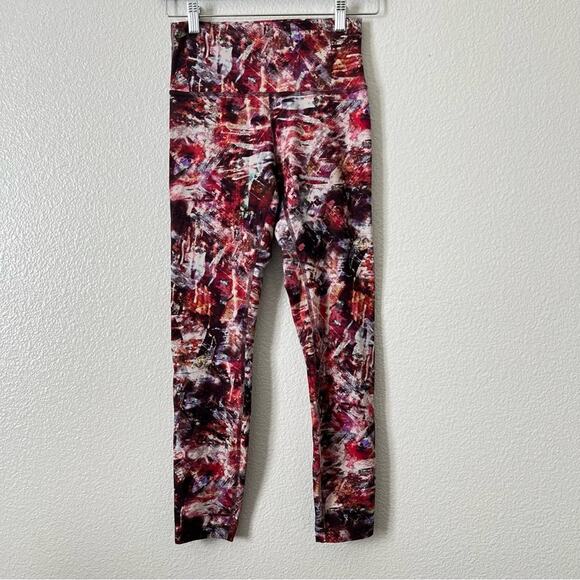 Lululemon Wunder Train High-Rise Tight 25" Urbantricity Multi W5CQOS red purple - Picture 1 of 8